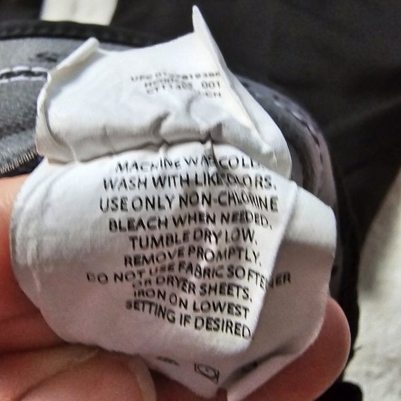 Haggar Black Cool 18 Pro Stretch Straight Fit Flat Front Dress Pants 36x30 - Picture 7 of 8